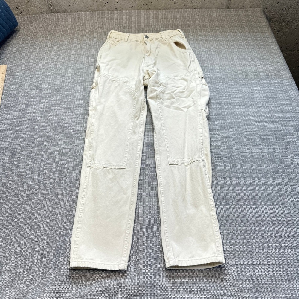 John Galt Brandy Melville Carpenter Pants 25" Waist Womens Ivory Double Knee